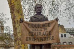 Image showing the Statue of Millicent Fawcett, English politician, writer asn Feminist.